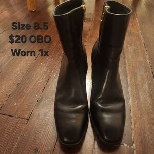 NOR Black Leather Upper Footwear